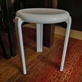 White Lucchese tripod stool - 1970s - Made in Italy