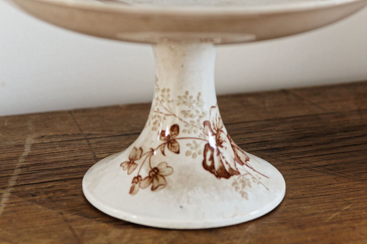 Longwy earthenware compotier