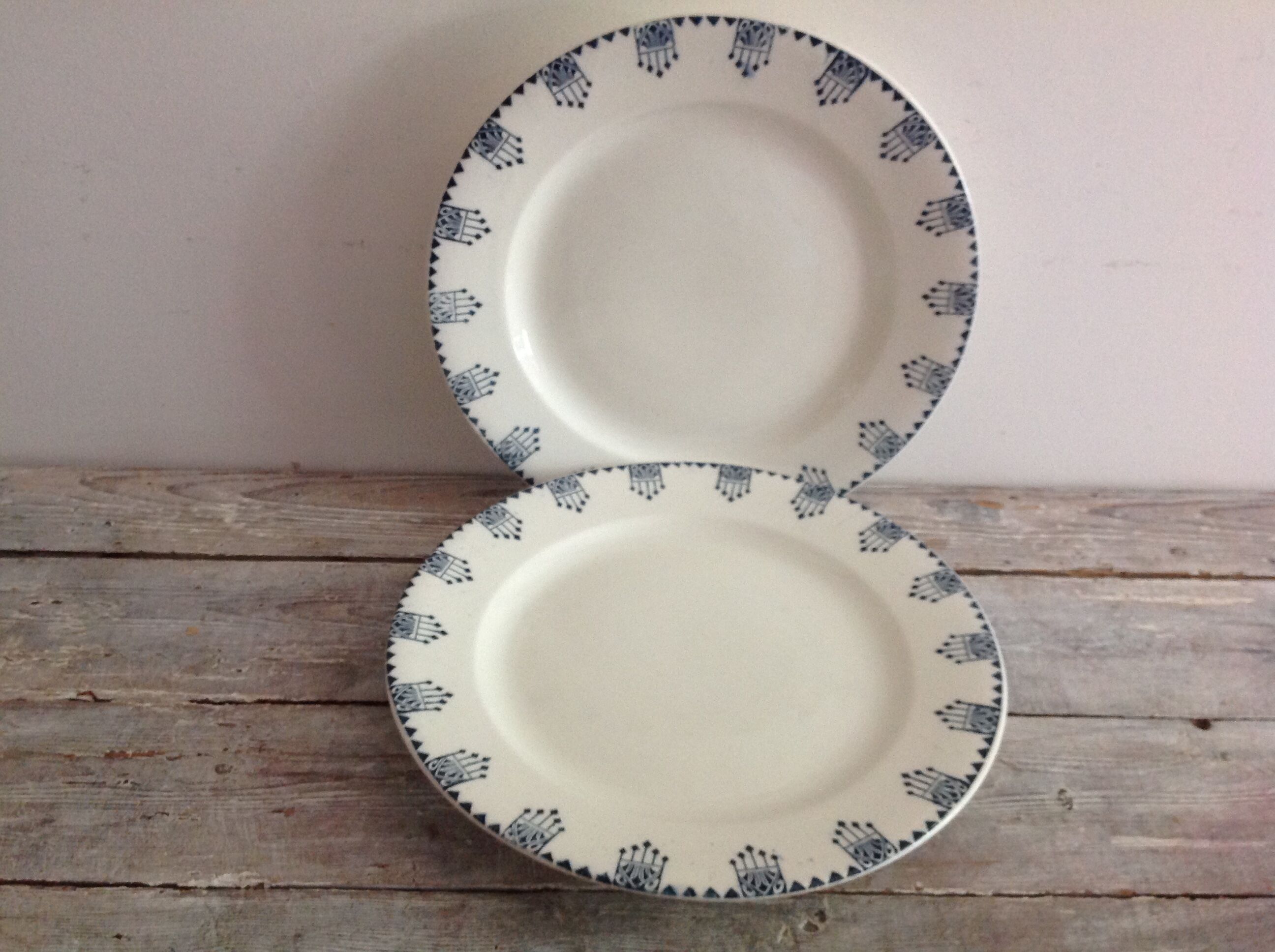 Paire de plats Terre de Fer