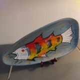 Plat à poisson stylisé 1960