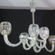 Amazing 6 Light BarovierArt Deco Chandelier, "Bullicante" Glass Murano, 194