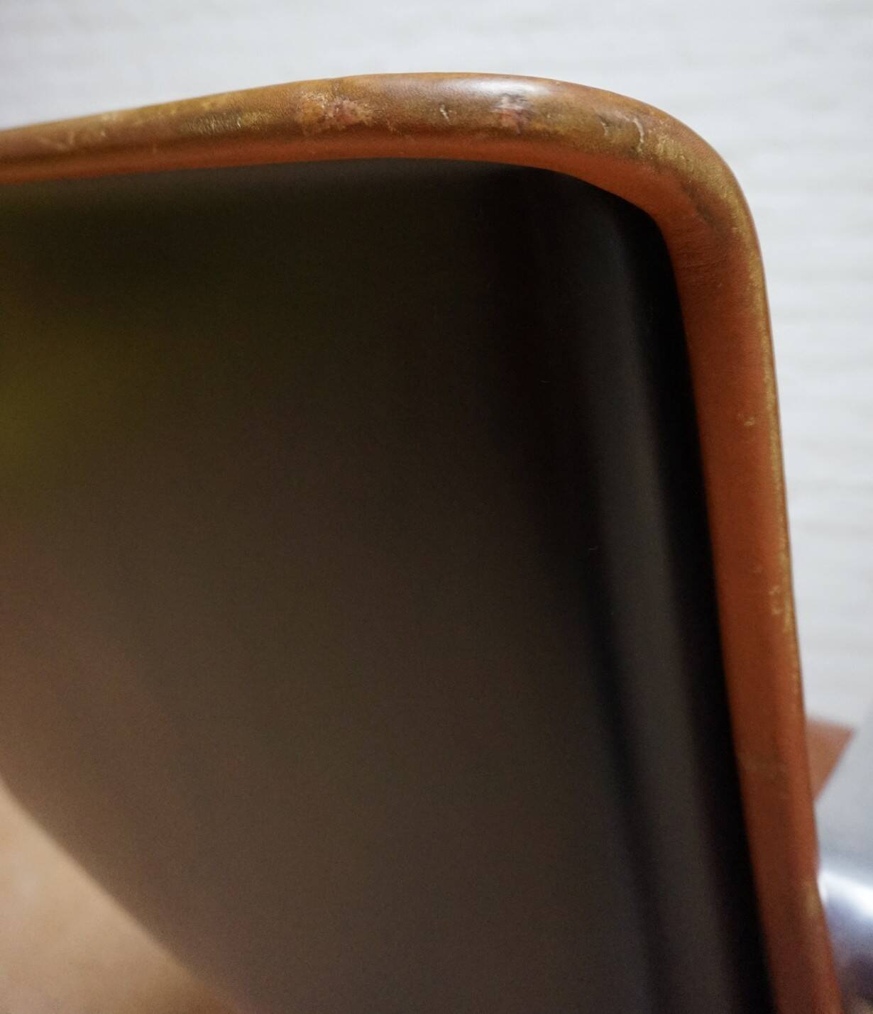 Program 2000 armchair in leather by Delta Design for Wilkhahn, 1960s.