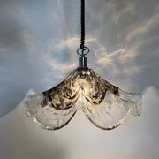 Glass and metal lamp