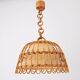 Mid-century Spanish rattan pendant lamp