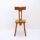 Set of 6 wooden T backs Dining Chairs - 1960s