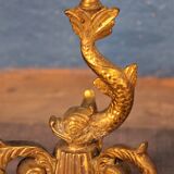 Stone and  bronze side table 19th