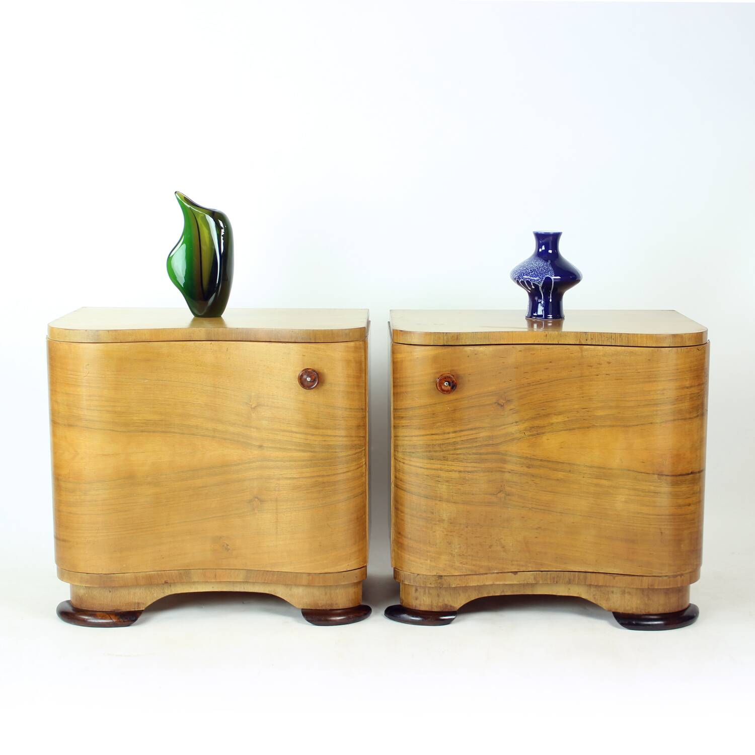 Art Deco Bedside Tables By Jindřich Halabala For Up Závody, 1930s