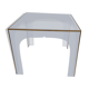 Coffee table in plexiglas, brass, marked ffr-usa, Jegab Sweden