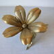 Ancient bronze flower 6 petals in ashtray