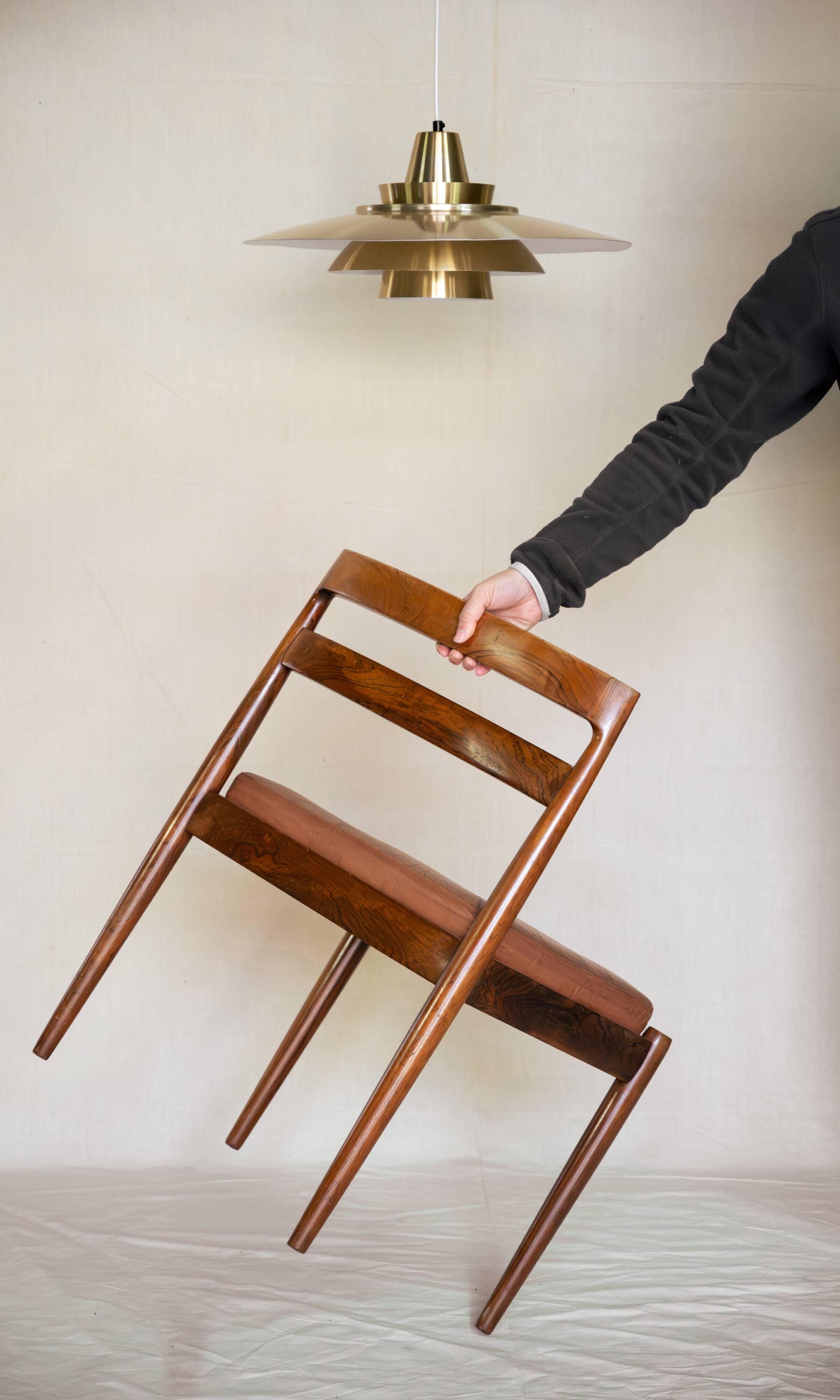 Set of 4 Danish chairs model 301 by Kai Kristiansen.