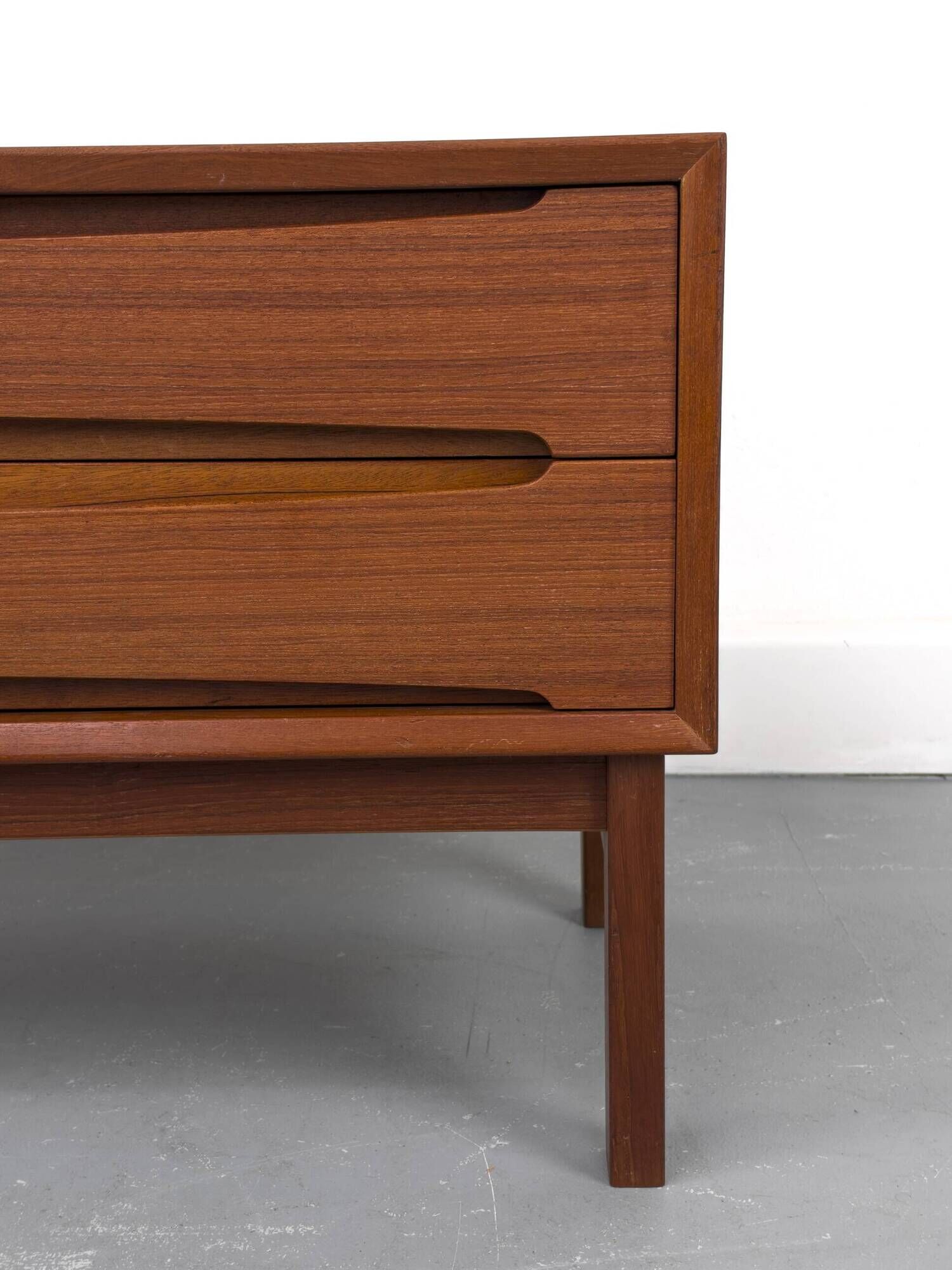 Teak Lowboard with Drawers, 1960s