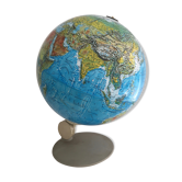 Globe, world map of the 1970s