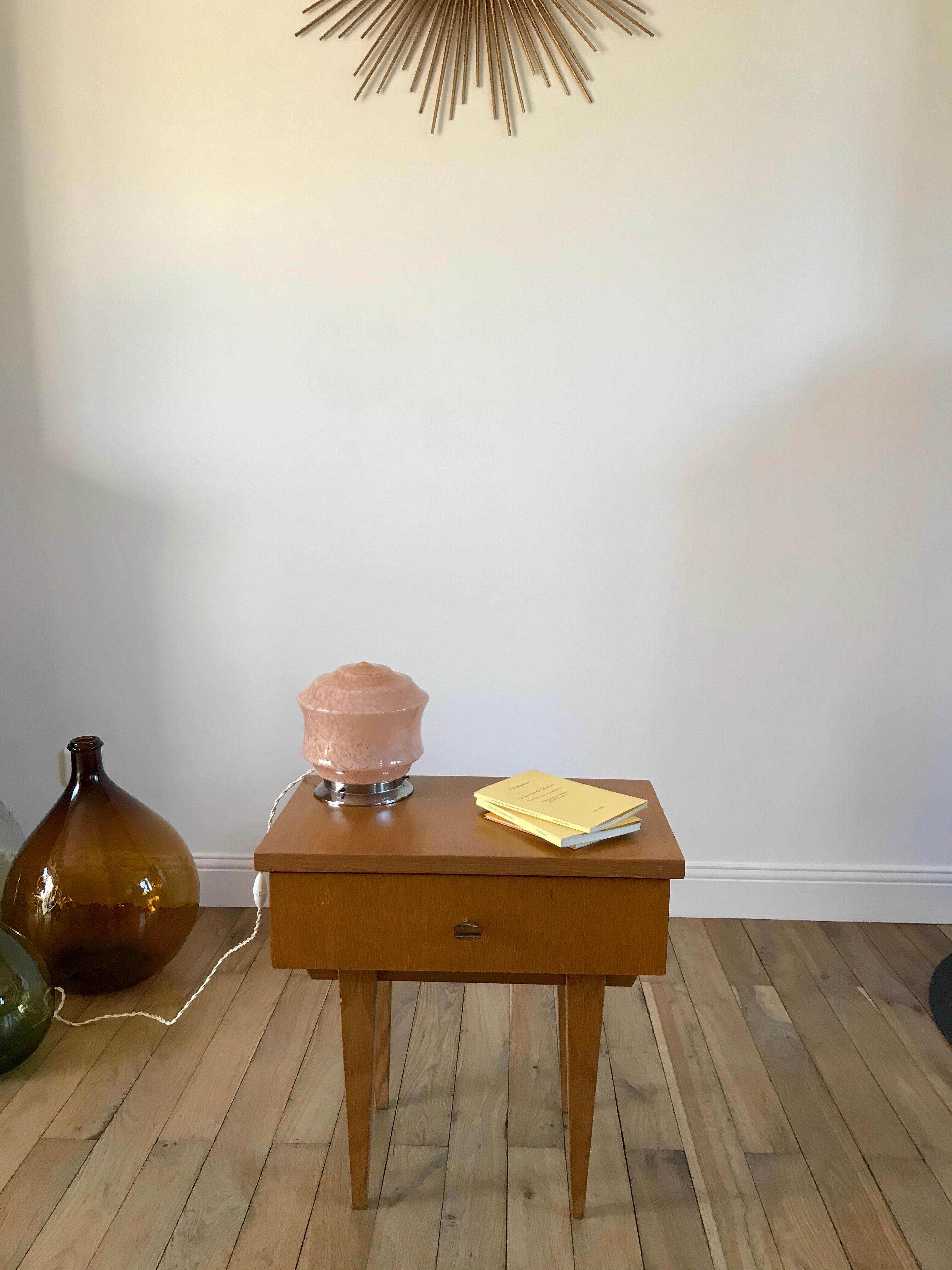 Scandinavian bedside table 50s