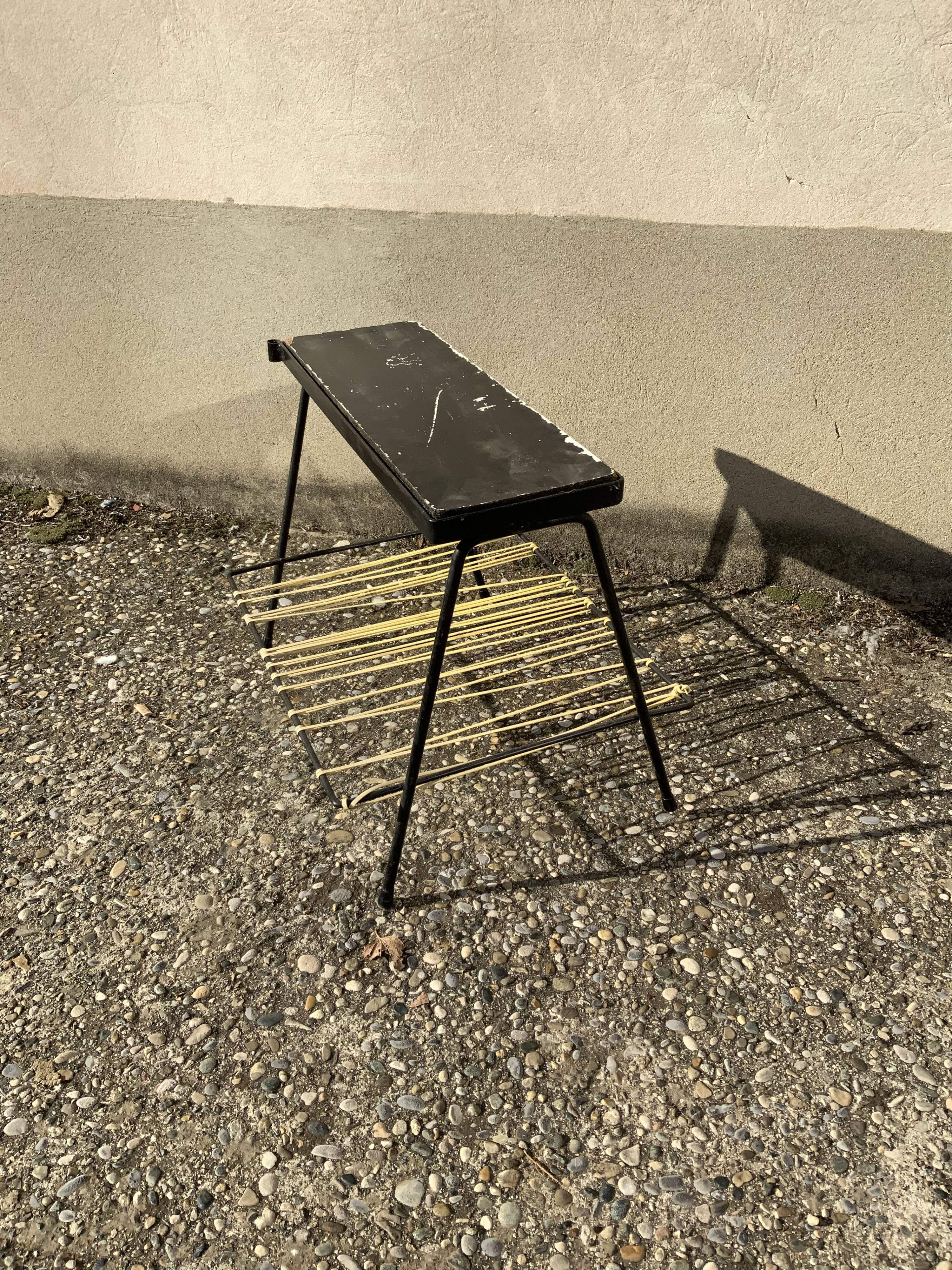 Vintage sofa end review door scoubidou wood tablet and lamp holder