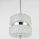 Suspension en verre facetté chromé style Karl Fagerlund des années 1960