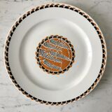low compotier Sarreguemines model "Nomeny" art deco 30s