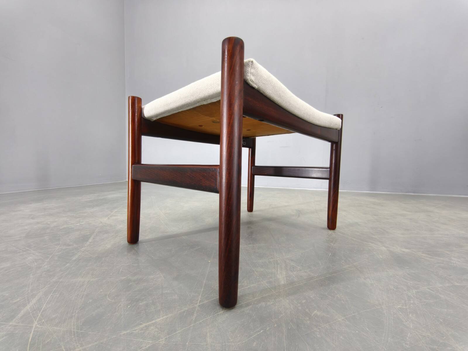 Danish Rosewood Ottoman by Spottrup, 1960s
