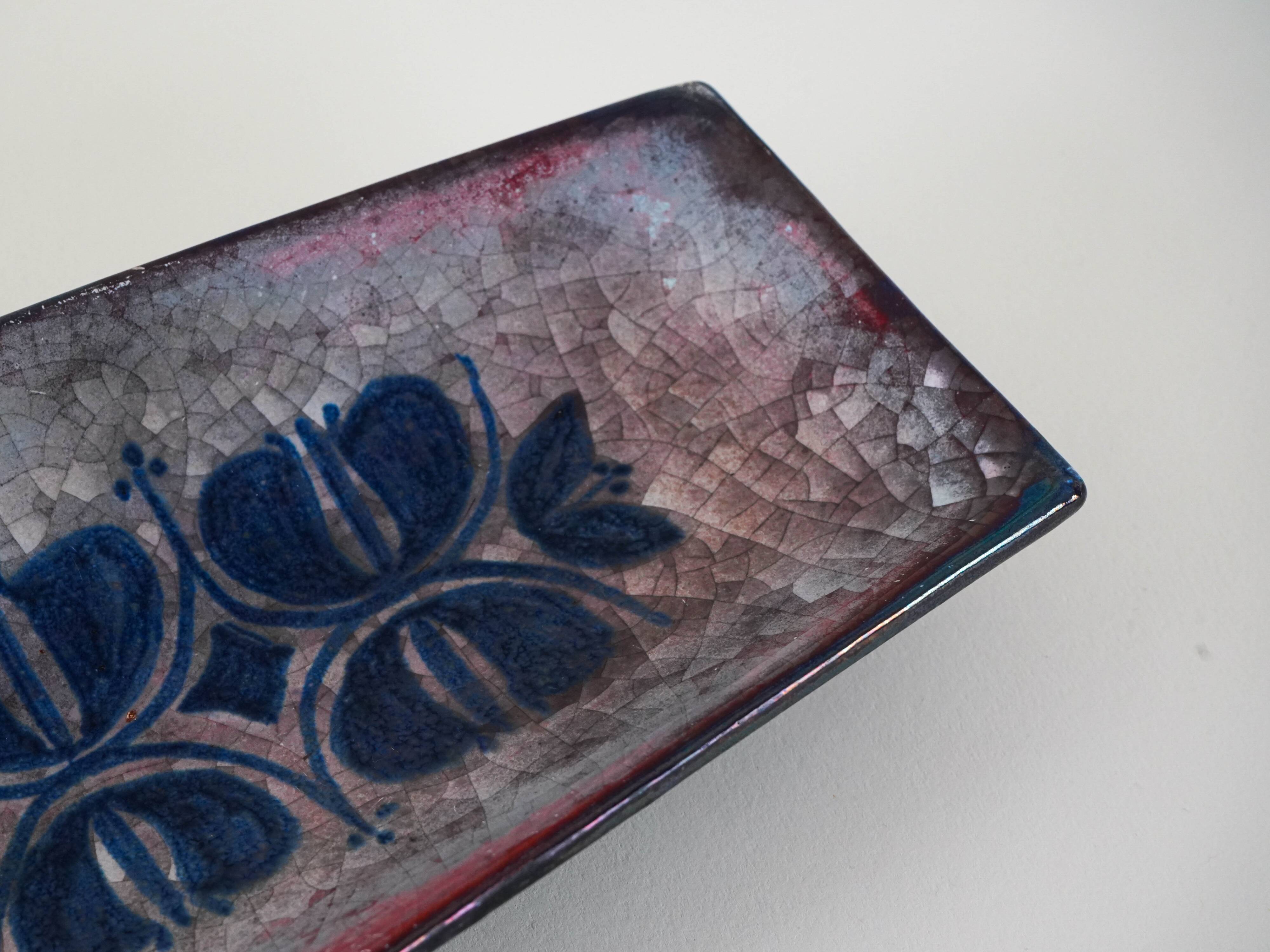 Ceramic platter, Danish design, 1960s, designer: Marianne Starck