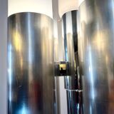 Carlo Nason style "Space Age" floor lamp, chrome & Murano, 1970s