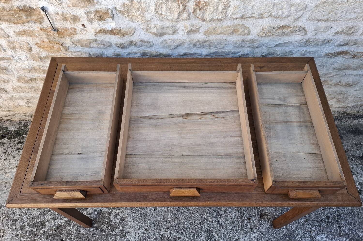 Oak farmhouse table