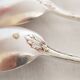 Dessert spoons, silver teaspoons, 18G