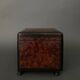 Napoleon III cigar box in 19th century magnifying glass