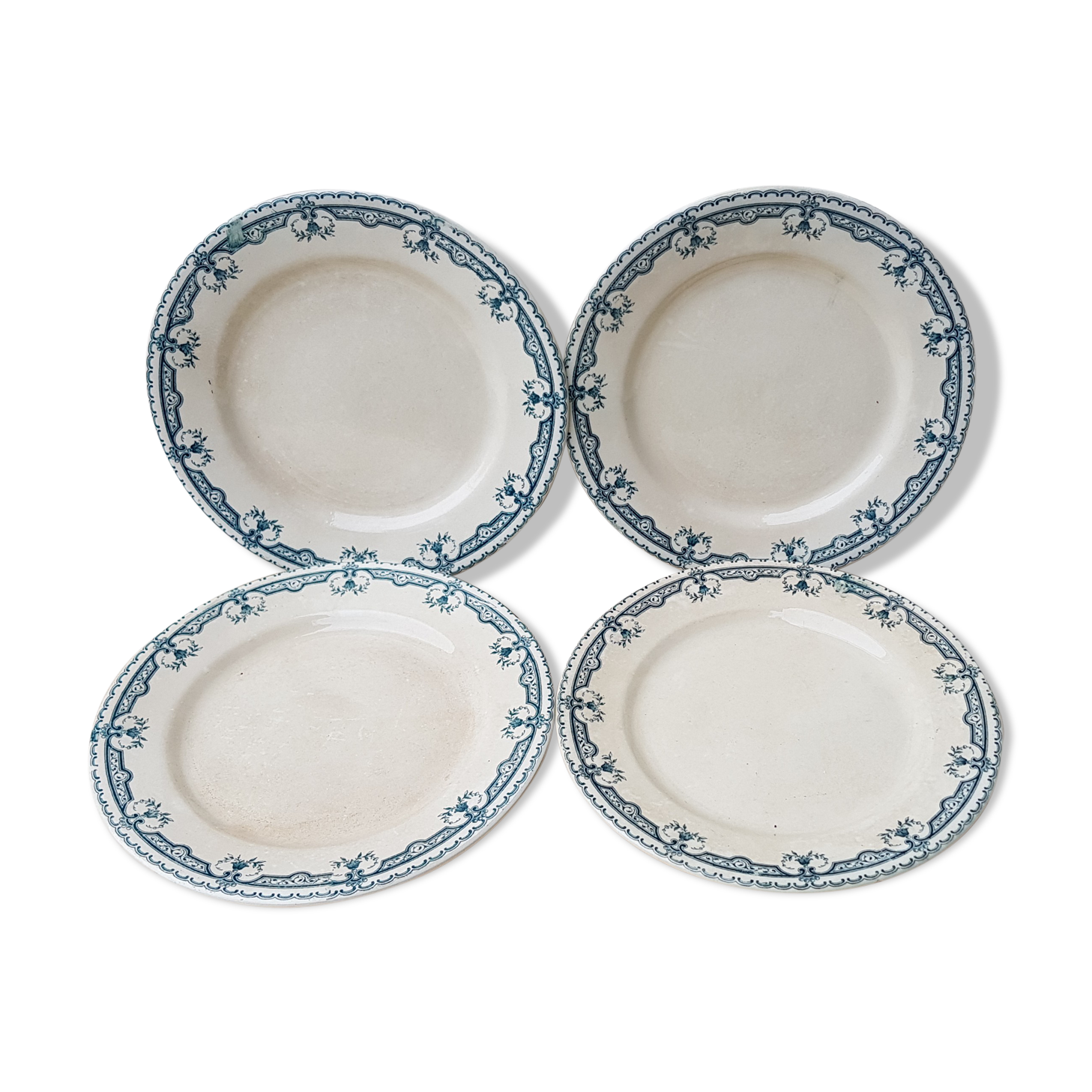 4 plates dessert Terre de Iron