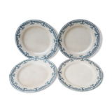 4 plates dessert Terre de Iron