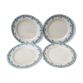 4 plates dessert Terre de Iron