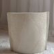 XL square ceramic vase with texture