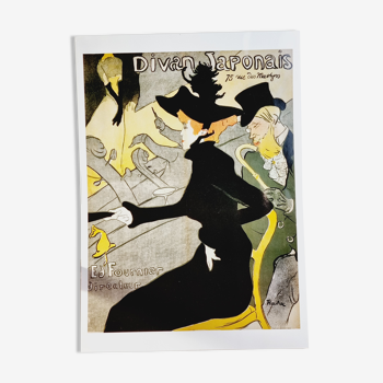 Affiche poster Henri Toulouse Lautrec Divan Japonais