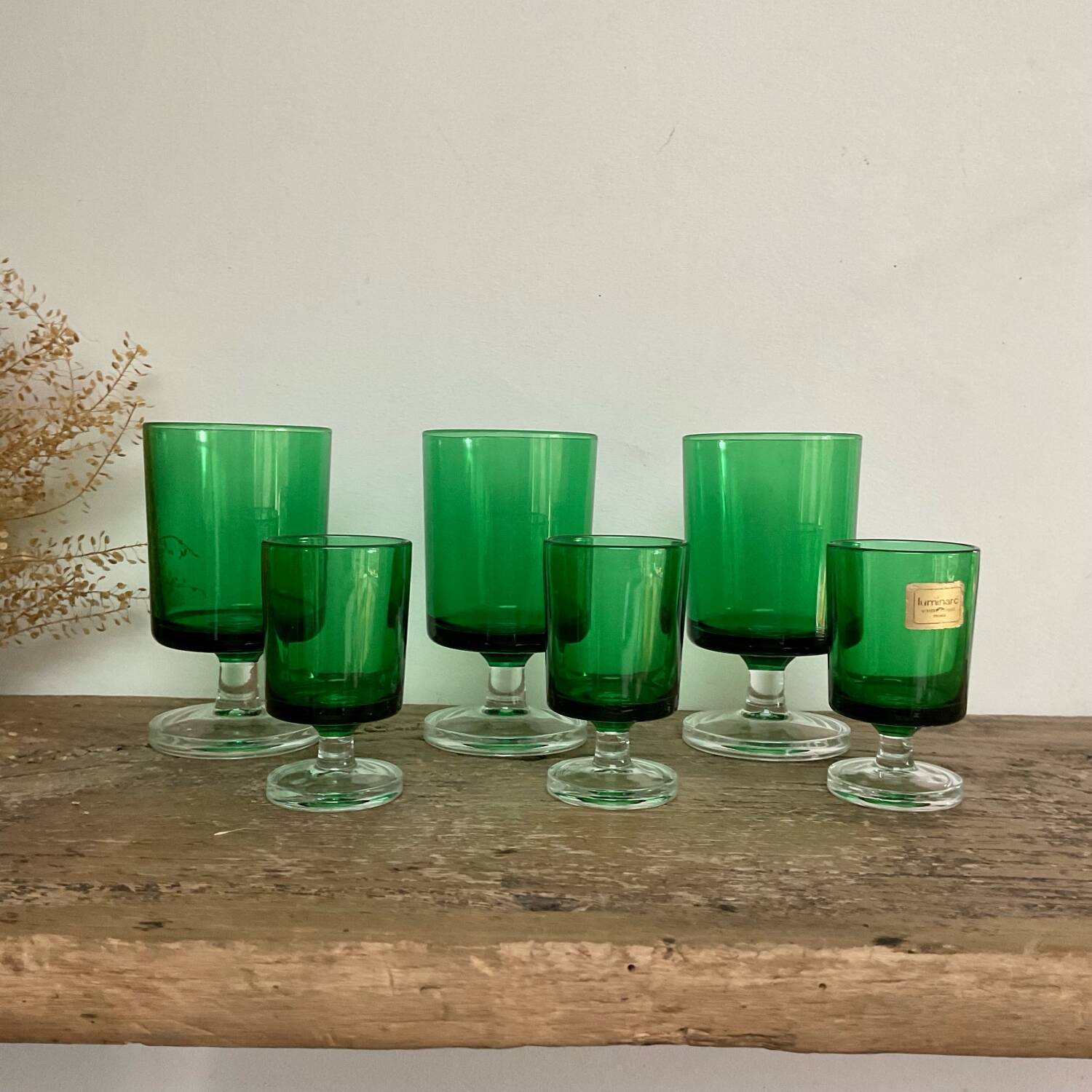 6 LUMINARC “cavalier” glasses