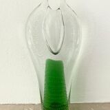 Czech Art Glass Vase, Centerpiece by Pavel Juda for Beranek Glass, 1985