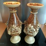 Jasper earthenware vases of Apt by Léon Sagy