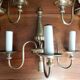 Chandelier mural en laiton 3 feux