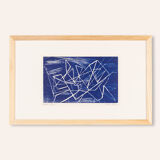 Netz, Wood Cut on Paper, 57 x 36 cm