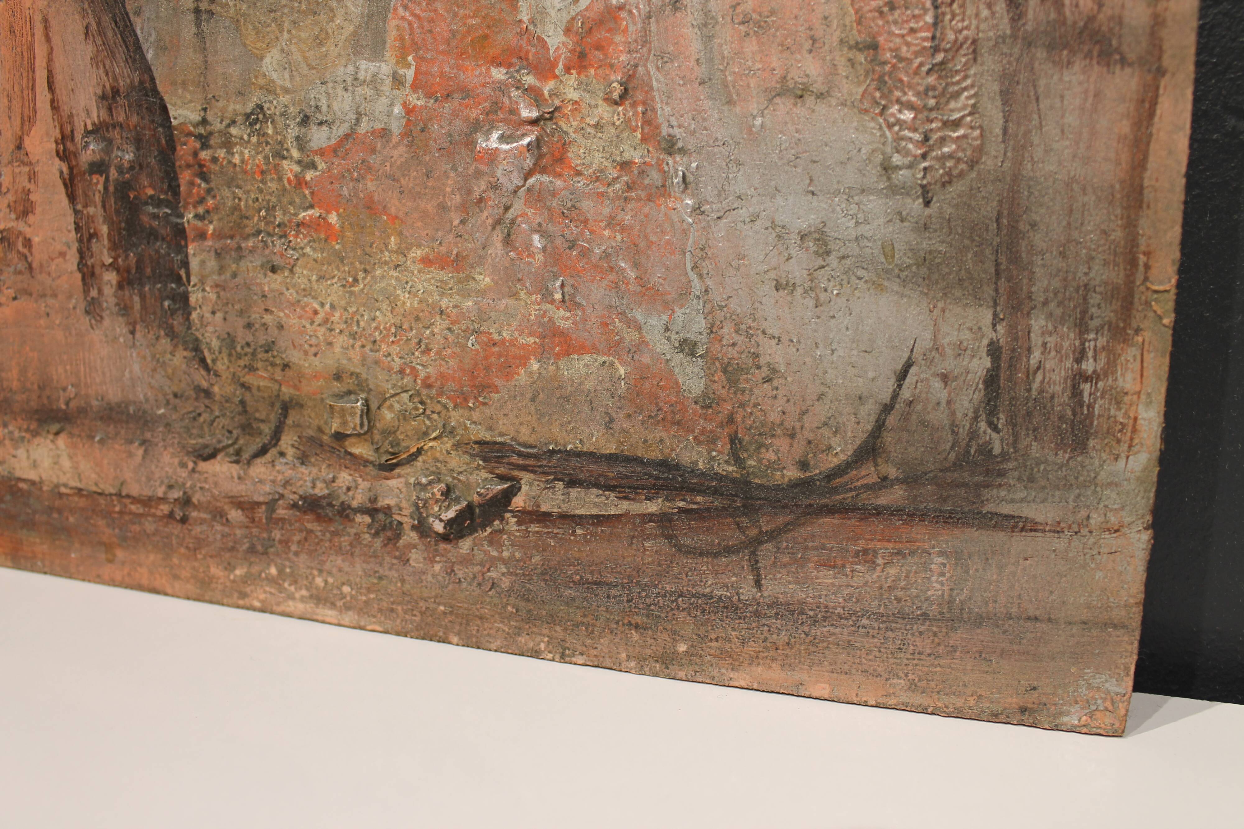 Mixed media painting