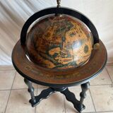 Vintage bar world map Italy 1970