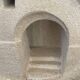 Vintage carved stone lamp signed Arsène Galisson