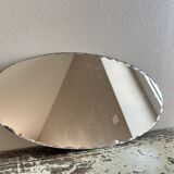 Oval beveled mirror 40 x 20.5 cm