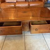 Solid wood coffee table – 1990s – with drawers