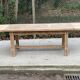 Renovated extendable farmhouse table in raw oak 255cm