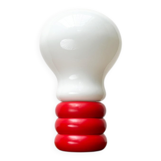 Giant table lamp or floor lamp in the shape of a light bulb from the mid-century German space age by Ingo Maurer for M Design, 1960s.