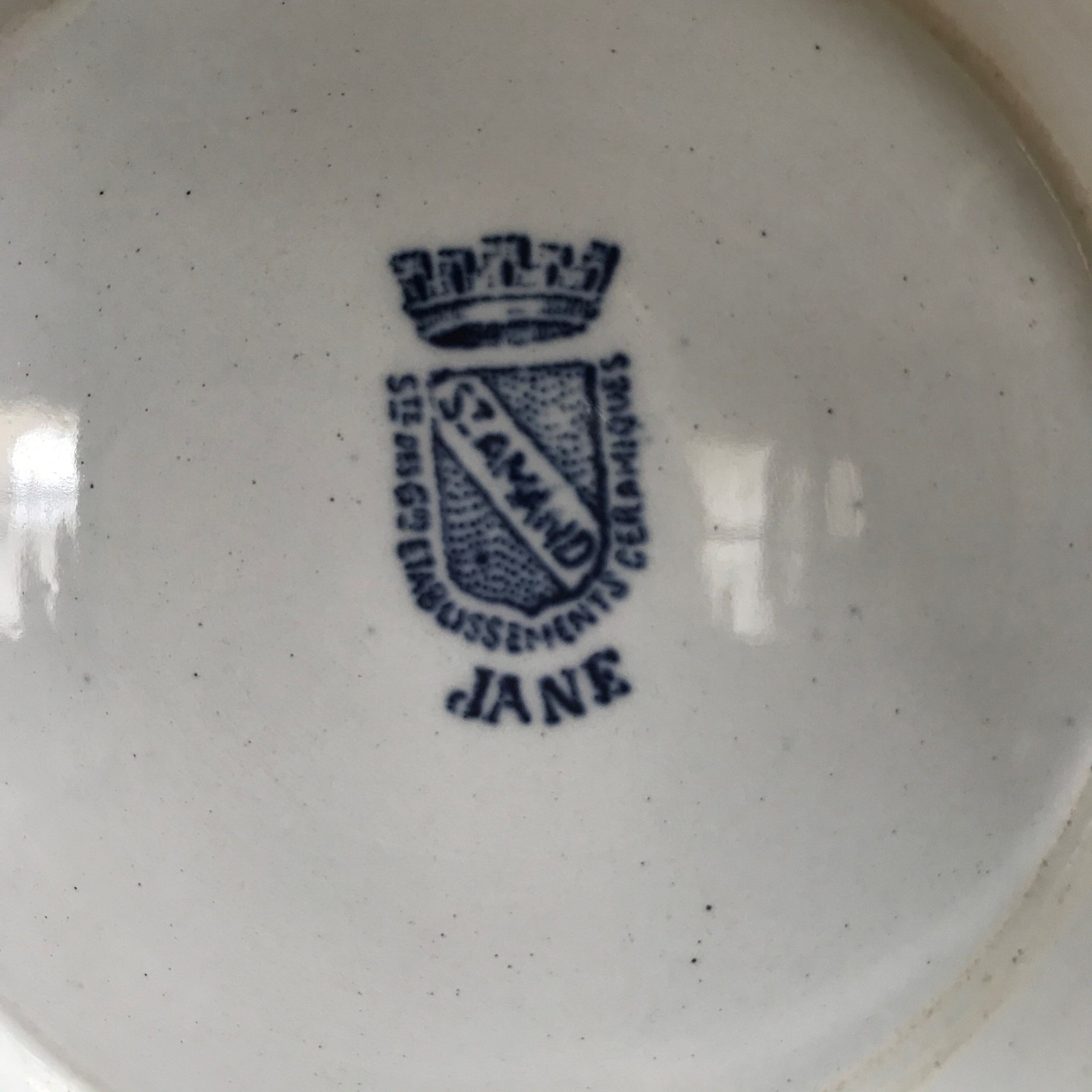 Plat sur piédouche terre de fer  St Amand