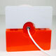 Space Age orange table lamp from Sergio Brazzoli for Guzzini, 1970s
