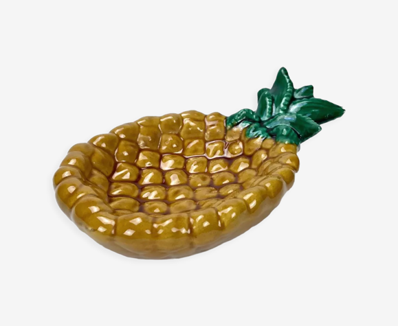 Coupelle ananas en barbotine Vallauris années 60