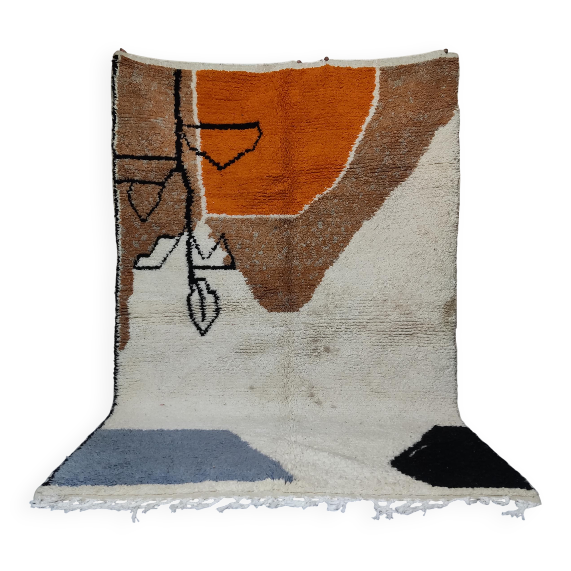 Traditional wool rug Morocco 3 x 2 m