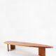 Travail français - table basse bois forme libre