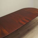 Round rosewood table, Danish design, 1970s, manufacturer: Omann Jun