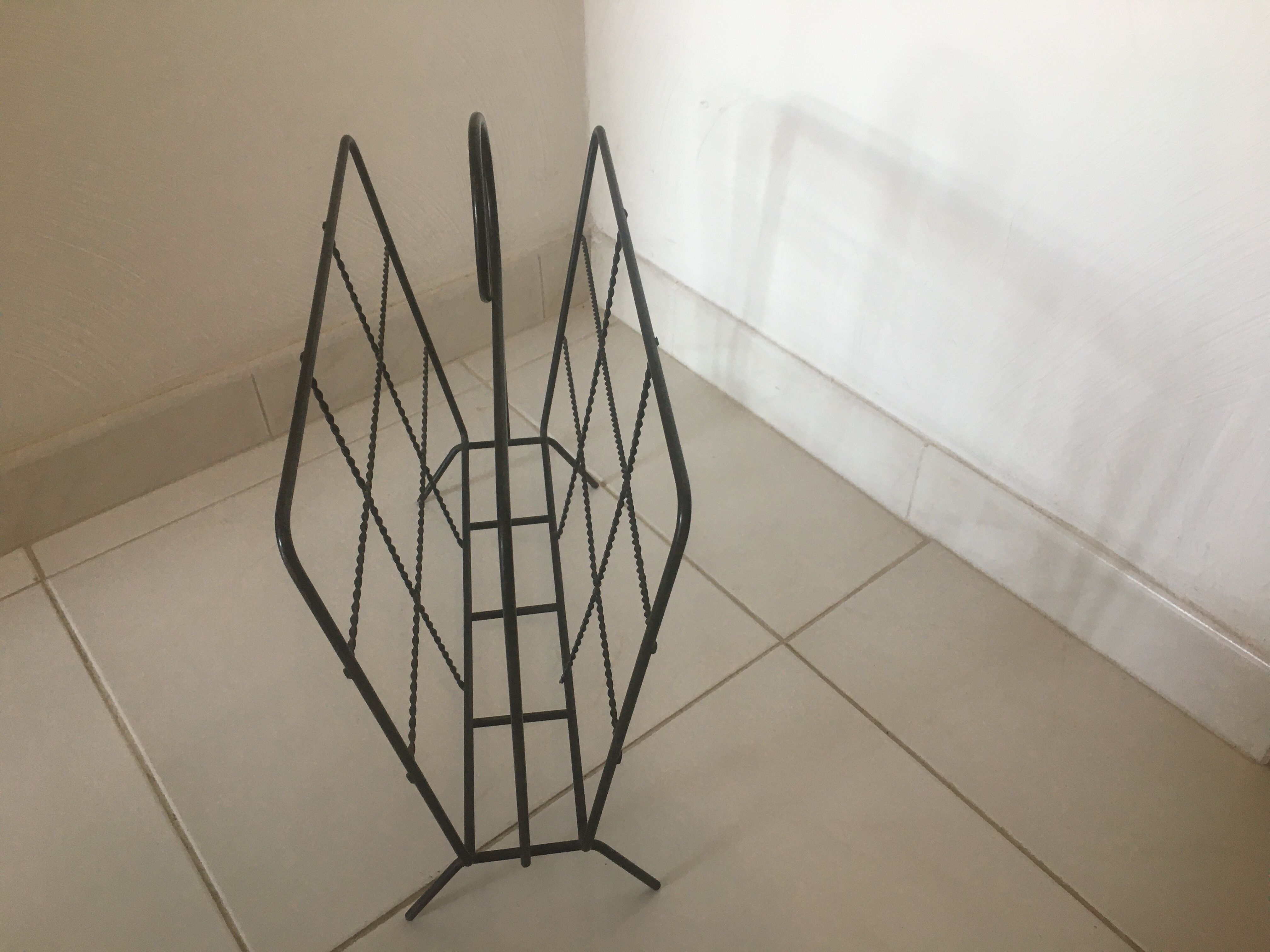 Black metal magazine door